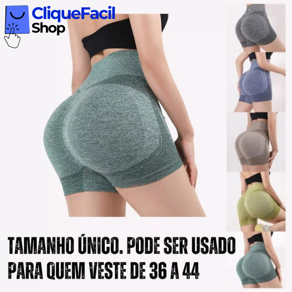 Short Feminino Empina Bumbum (Azul)