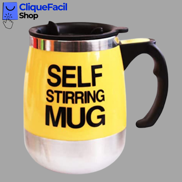 Caneca Com Mixer (Amarelo)