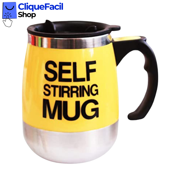 Caneca Com Mixer (Amarelo)