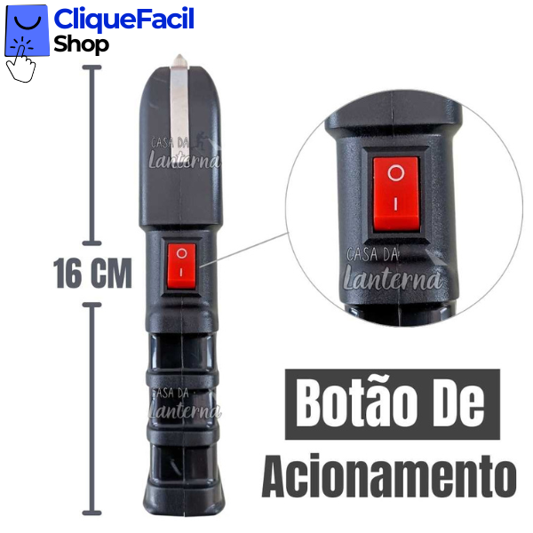 Máquina de Choque Taser 928 Type C/ Lanterna Led (G)