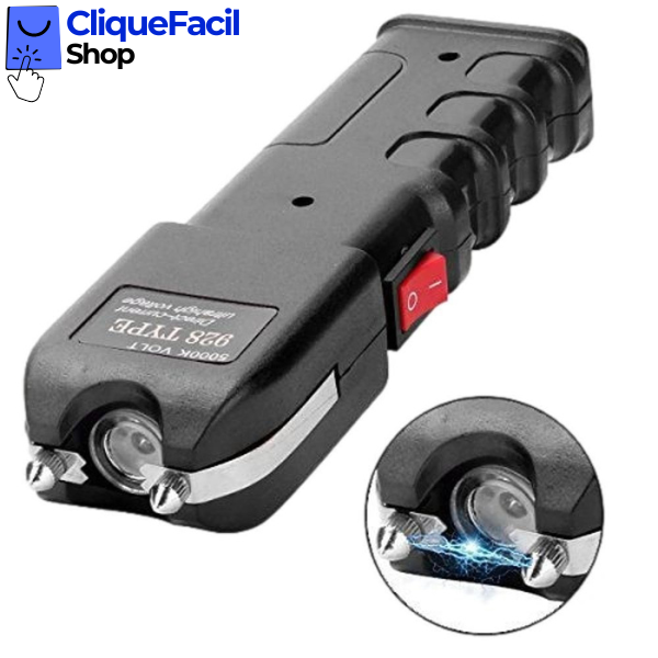 Máquina de Choque Taser 928 Type C/ Lanterna Led (G)