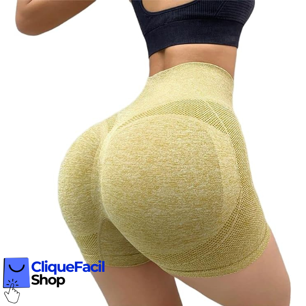 Short Feminino Empina Bumbum (Amarelo)