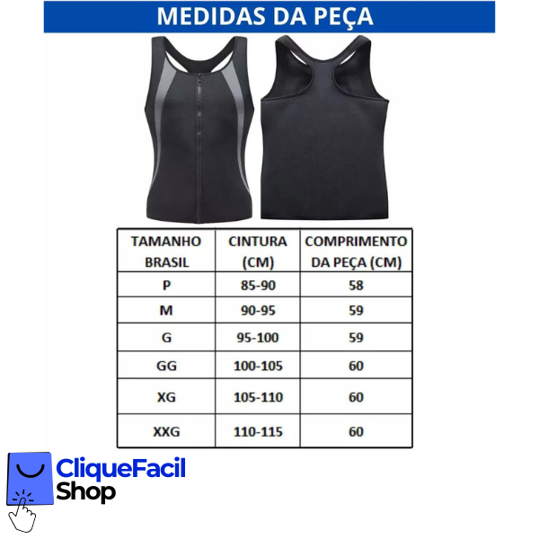 Regata Sauna Masculina  com Zíper