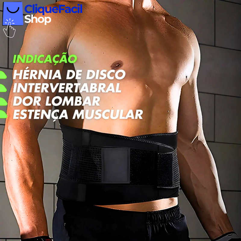 Cinta Corretor De Lombar Coluna Abdominal Masculina Terapia