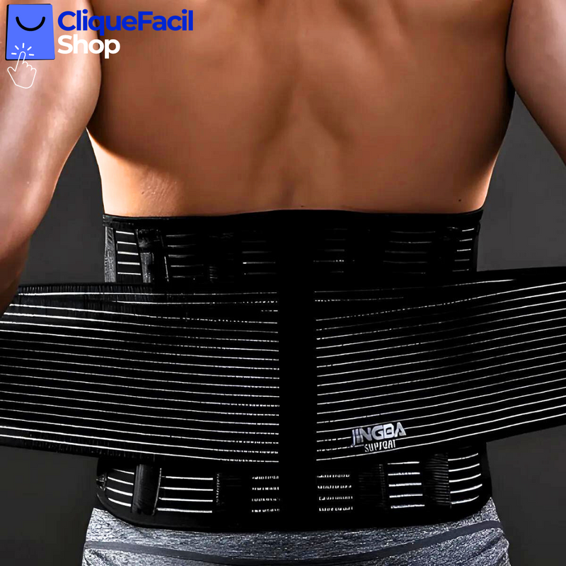 Cinta Corretor De Lombar Coluna Abdominal Masculina Terapia