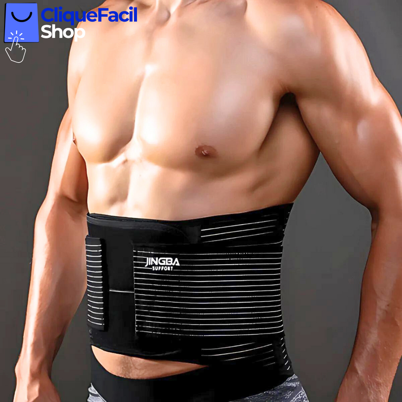 Cinta Corretor De Lombar Coluna Abdominal Masculina Terapia