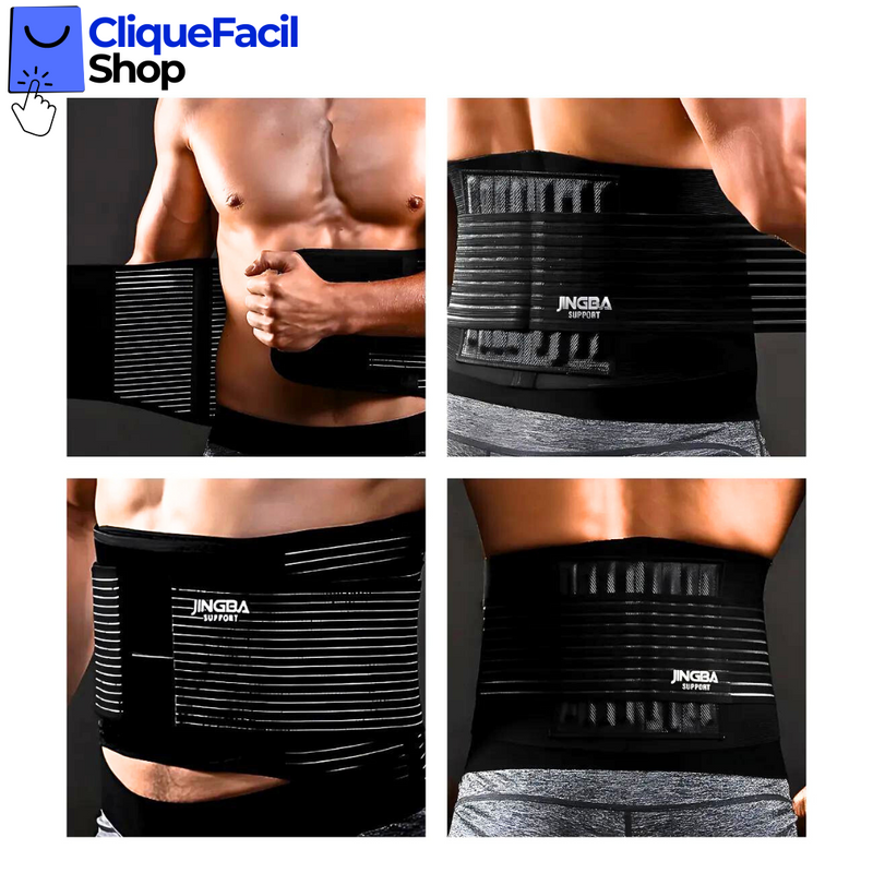 Cinta Corretor De Lombar Coluna Abdominal Masculina Terapia