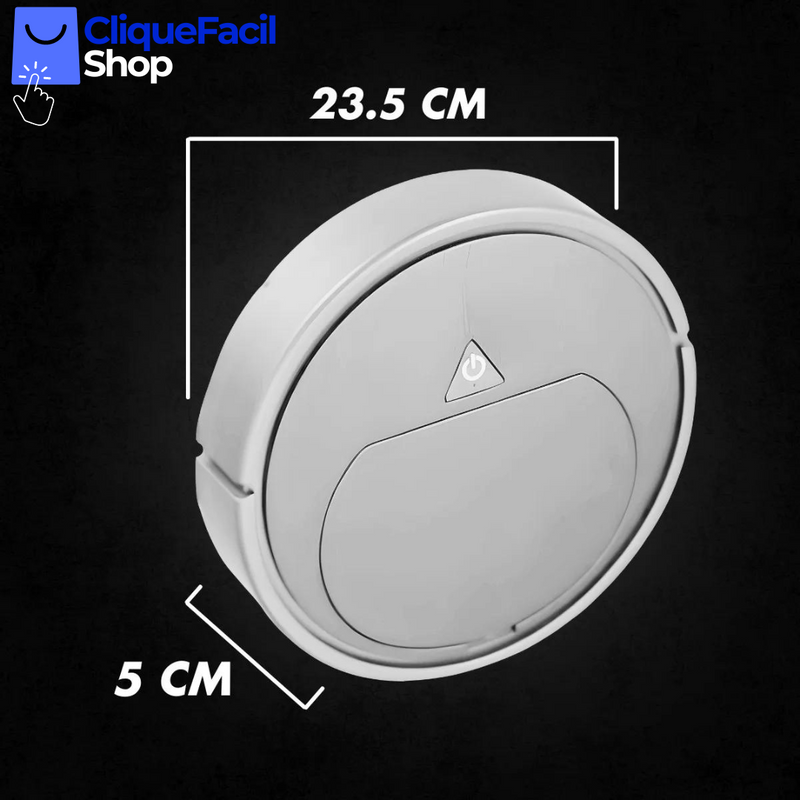 Aspirador De Pó Robô Redondo Inteligente (Branco)