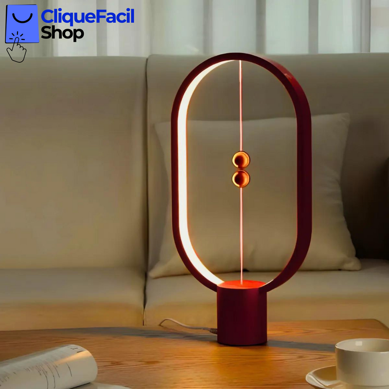 Lâmpada De Mesa Led Balance Luz Noturna (Rosa)