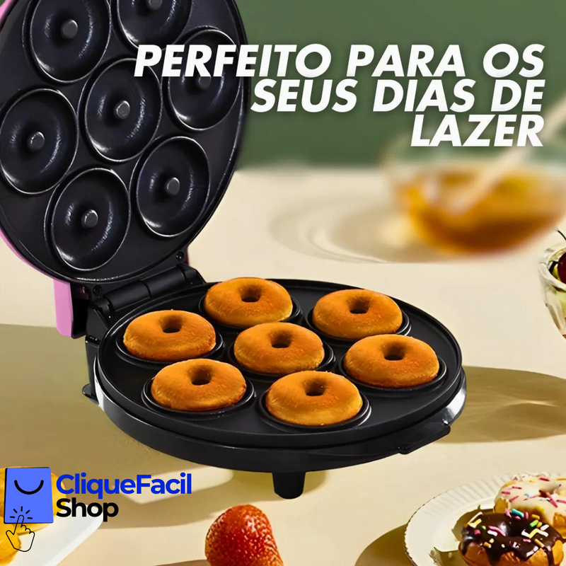 Máquina De Donuts - Faz 7 Rosquinhas - 110v (Rosa)