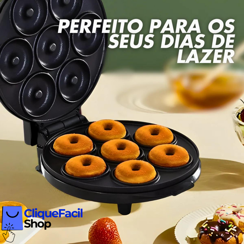 Máquina De Donuts - Faz 7 Rosquinhas - 110v (Preto)