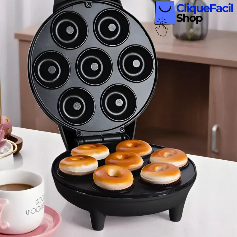 Máquina De Donuts - Faz 7 Rosquinhas - 110v (Preto)