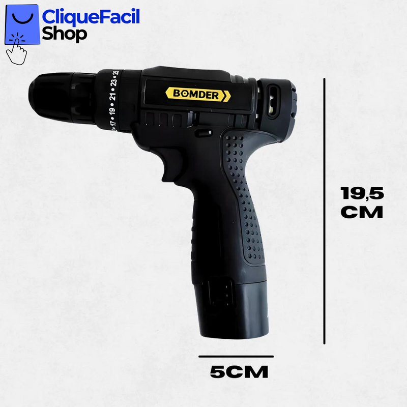 Parafusadeira e Furadeira  BOM-9967 - 12v