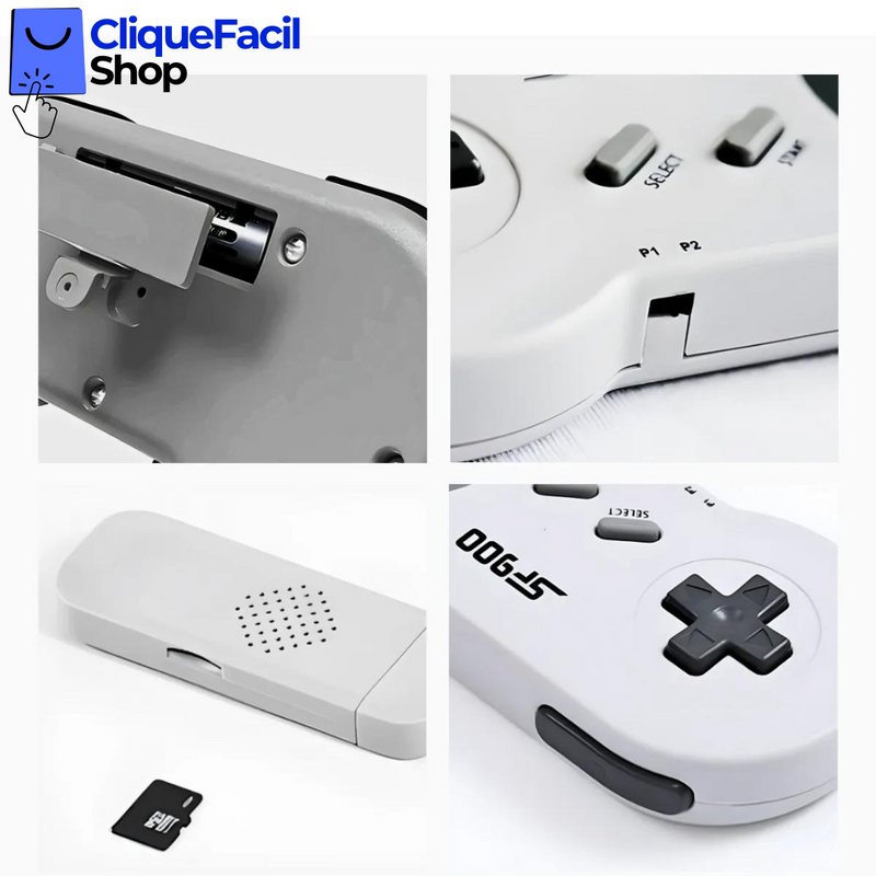 Mini Console Retrô SF900 Gamestick Clássico HD