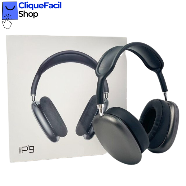 Fone de Ouvido Headset Bluetooth P9 (Preto)