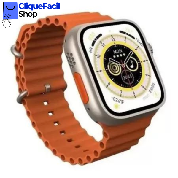 Smartwatch X8 Ultra Tela HD 49mm (Laranja)