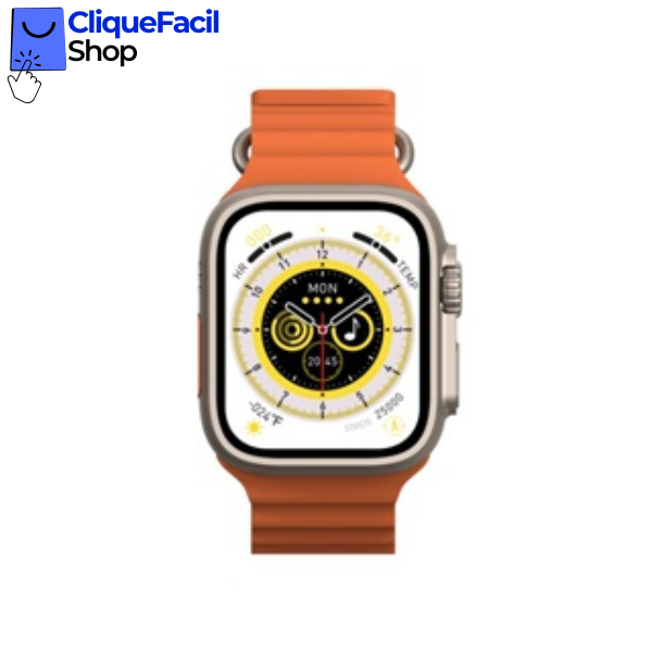 Smartwatch X8 Ultra Tela HD 49mm (Laranja)