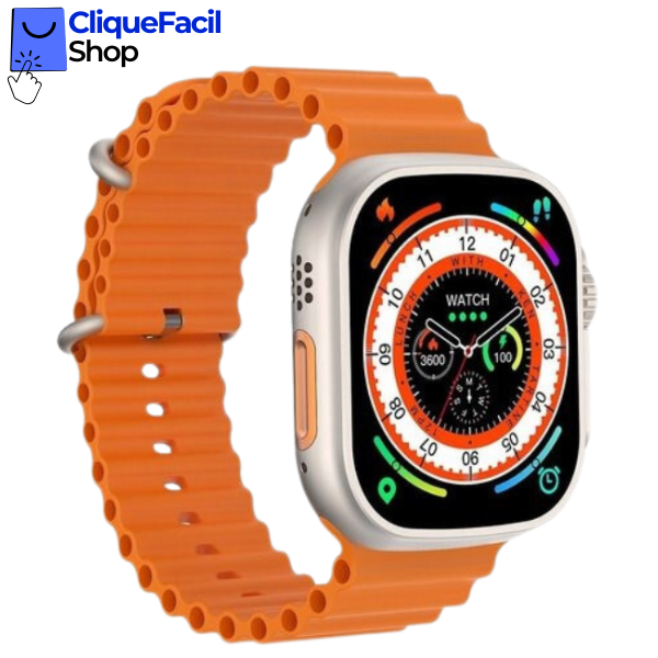 Smartwatch X8 Ultra Tela HD 49mm (Laranja)