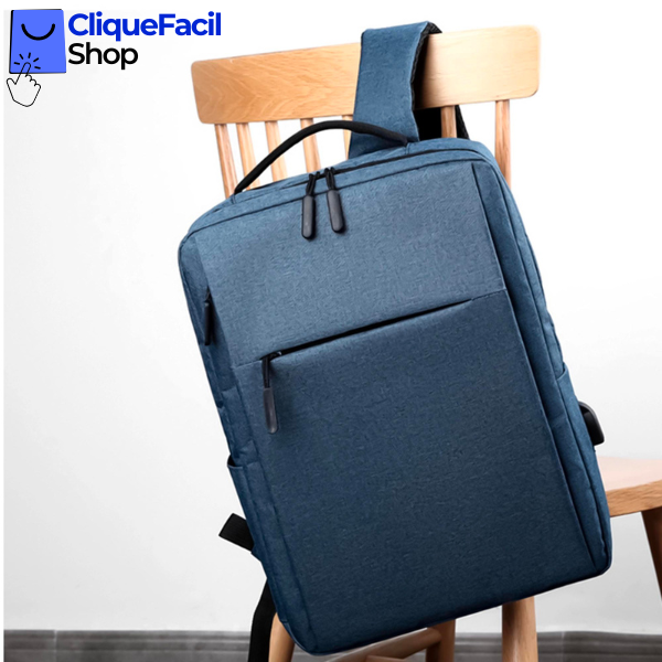 Mochila Executiva Impermeável Notebook (Azul)