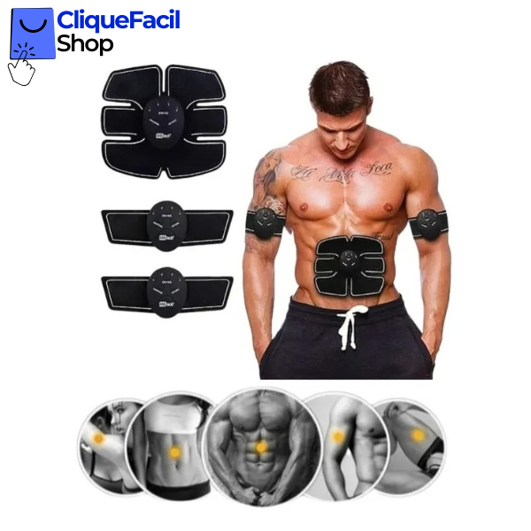 Estimulador Muscular Elétrico Abdomen Braços e Pernas